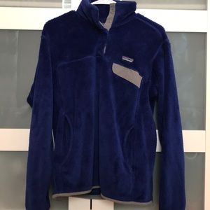 Royal blue Patagonia button up pullover